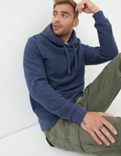 Men FatFace View All|Twill Textured Hoodie