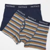 Men FatFace View All|Two Pack Dorset Stripe Boxers