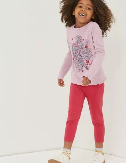 Girls FatFace View All|Two Pack Floral Blooms Crop Leggings