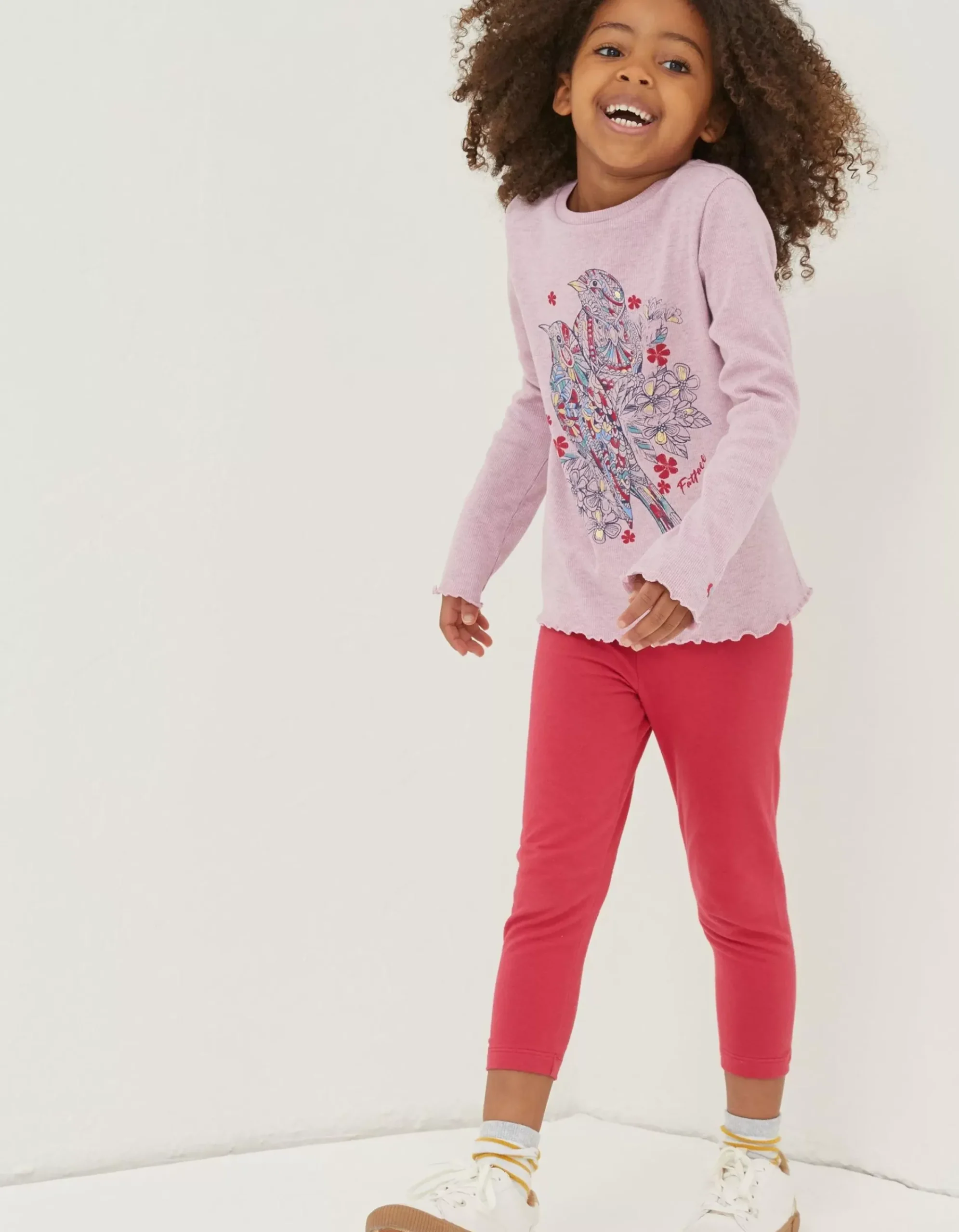 Girls FatFace View All|Two Pack Floral Blooms Crop Leggings