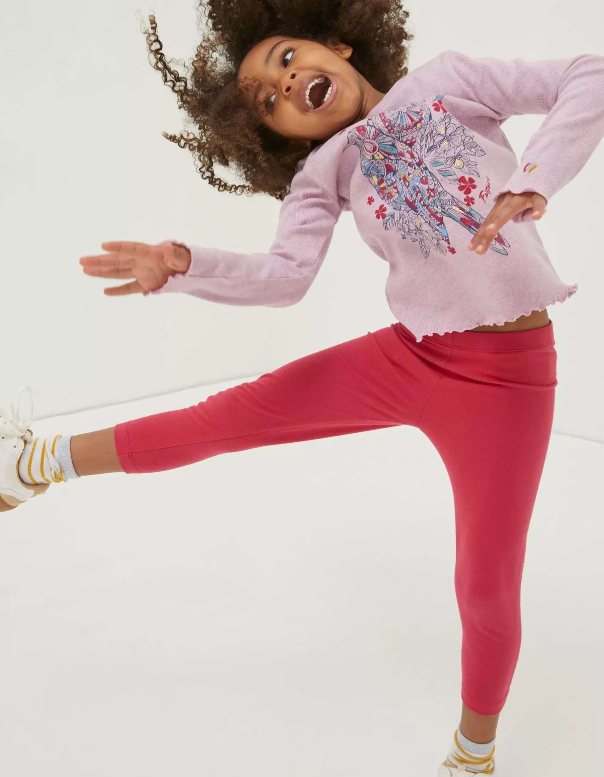 Girls FatFace View All|Two Pack Floral Blooms Crop Leggings
