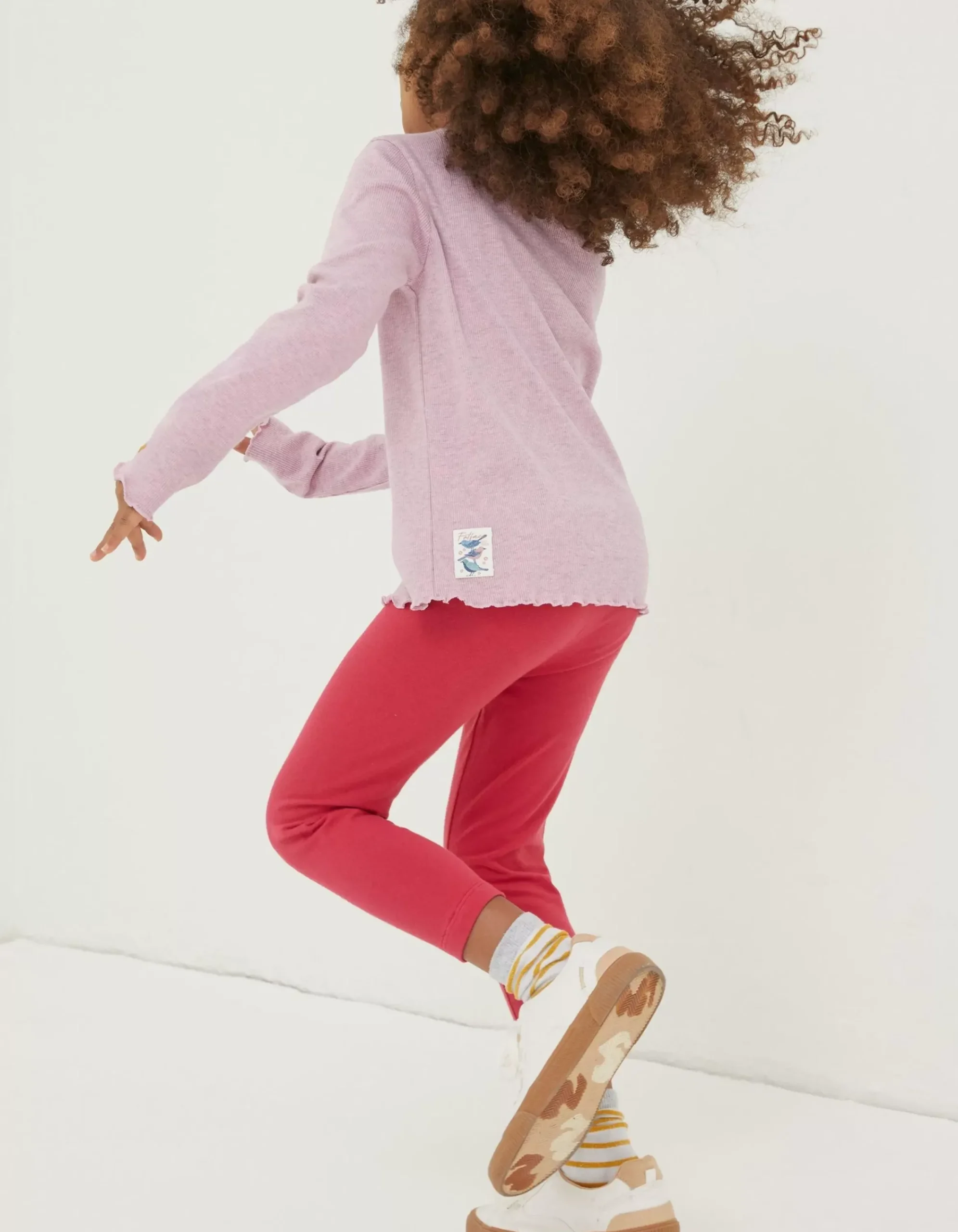 Girls FatFace View All|Two Pack Floral Blooms Crop Leggings