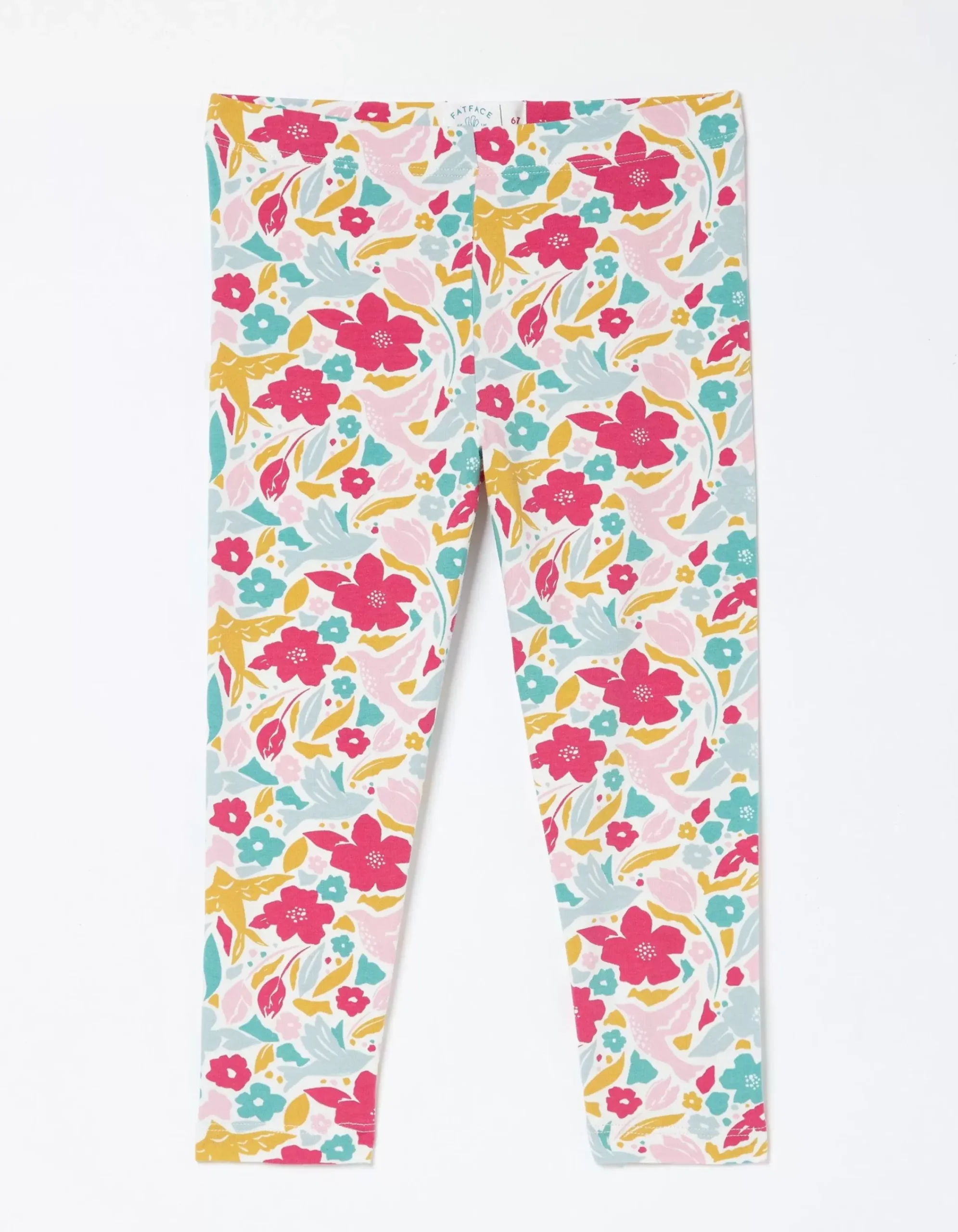 Girls FatFace View All|Two Pack Floral Blooms Crop Leggings