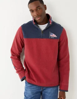 Men FatFace Sweatshirts & Hoodies|Usa Airlie Yoke Sweatshirt