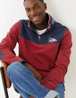 Men FatFace Sweatshirts & Hoodies|Usa Airlie Yoke Sweatshirt