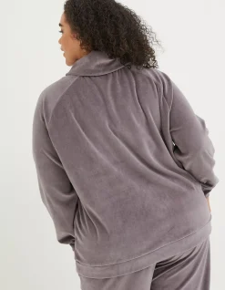 Women FatFace Nightwear & Loungewear|Verity Velvet Funnel Top