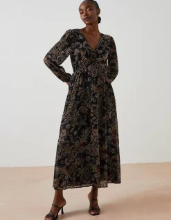 Women FatFace Dresses|Victoria Floral Midi Dress