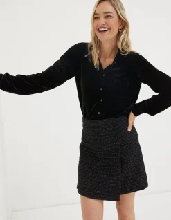 Women FatFace View All|Viola Velvet Shirt