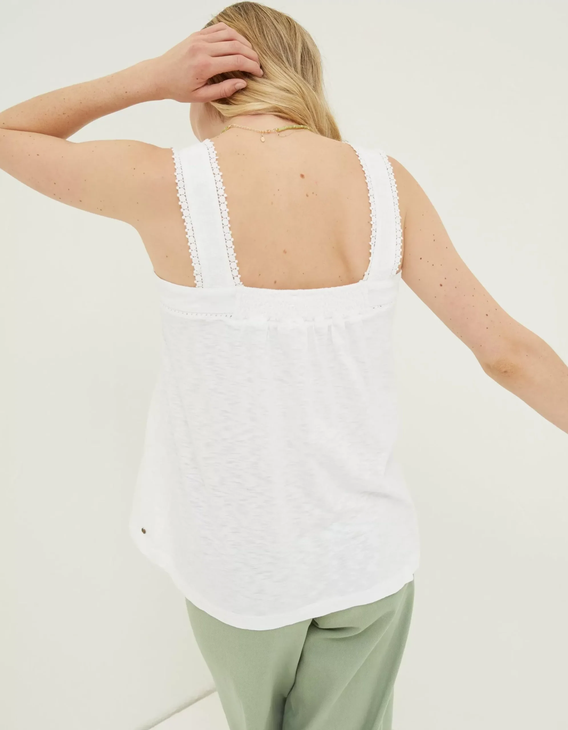 Women FatFace Tops & T-Shirts|Viv Embroidered Cami