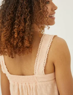 Women FatFace Tops & T-Shirts|Viv Embroidered Cami