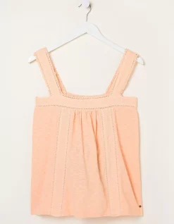 Women FatFace Tops & T-Shirts|Viv Embroidered Cami