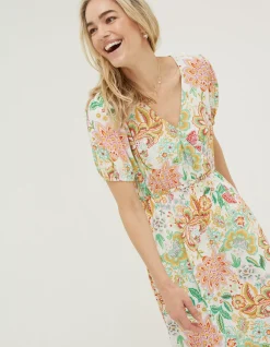Women FatFace Dresses|Vivvie Paradise Midi Dress