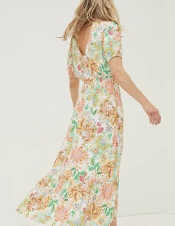 Women FatFace Dresses|Vivvie Paradise Midi Dress