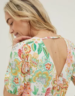 Women FatFace Dresses|Vivvie Paradise Midi Dress