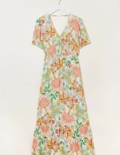 Women FatFace Dresses|Vivvie Paradise Midi Dress