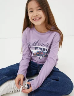 Girls FatFace View All|Vw Graphic Jersey T-Shirt
