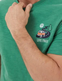 Men FatFace View All|Vw Live Free T-Shirt