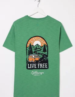 Men FatFace View All|Vw Live Free T-Shirt