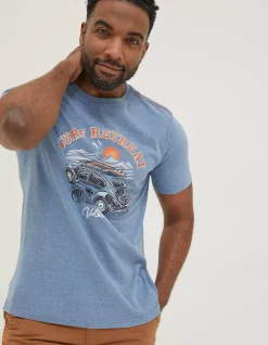 Men FatFace T-Shirts|Vw Summer Starts T-Shirt
