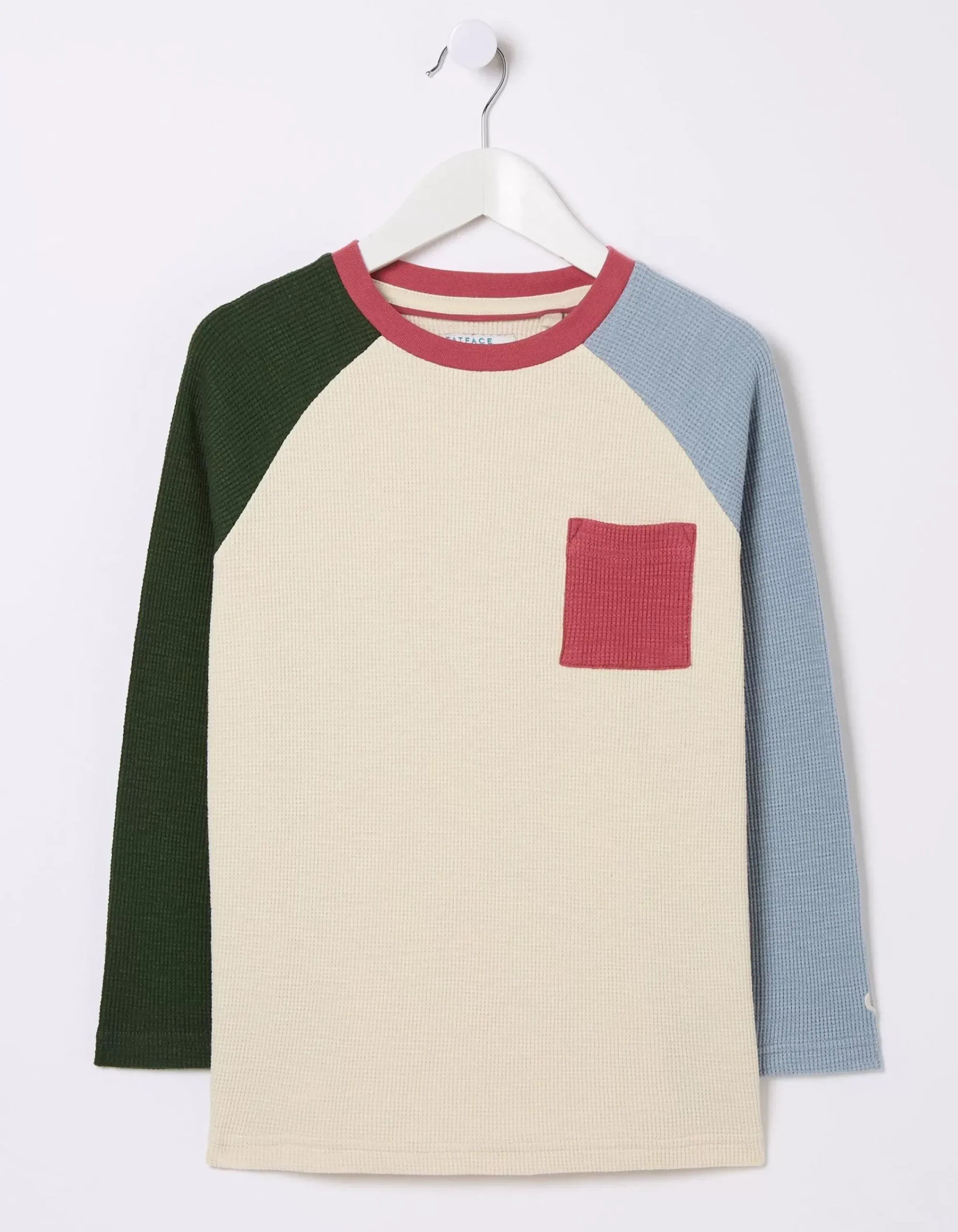 Boys FatFace View All|Waffle Jersey Raglan T-Shirt