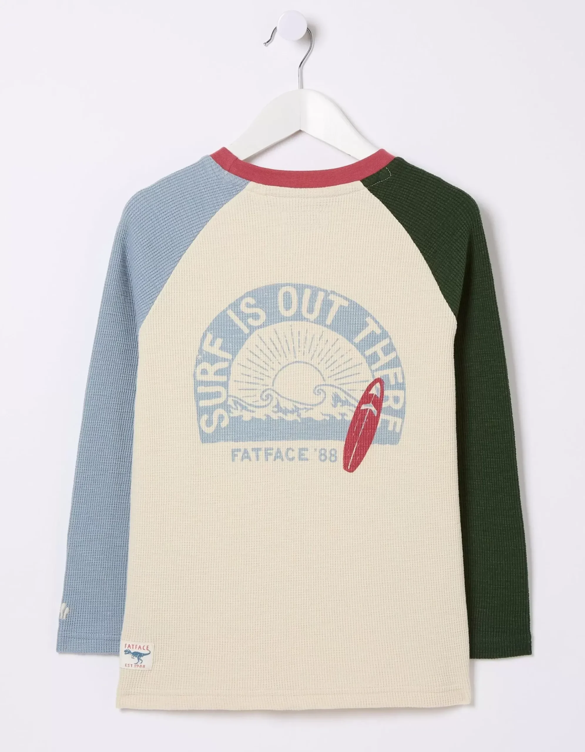 Boys FatFace View All|Waffle Jersey Raglan T-Shirt