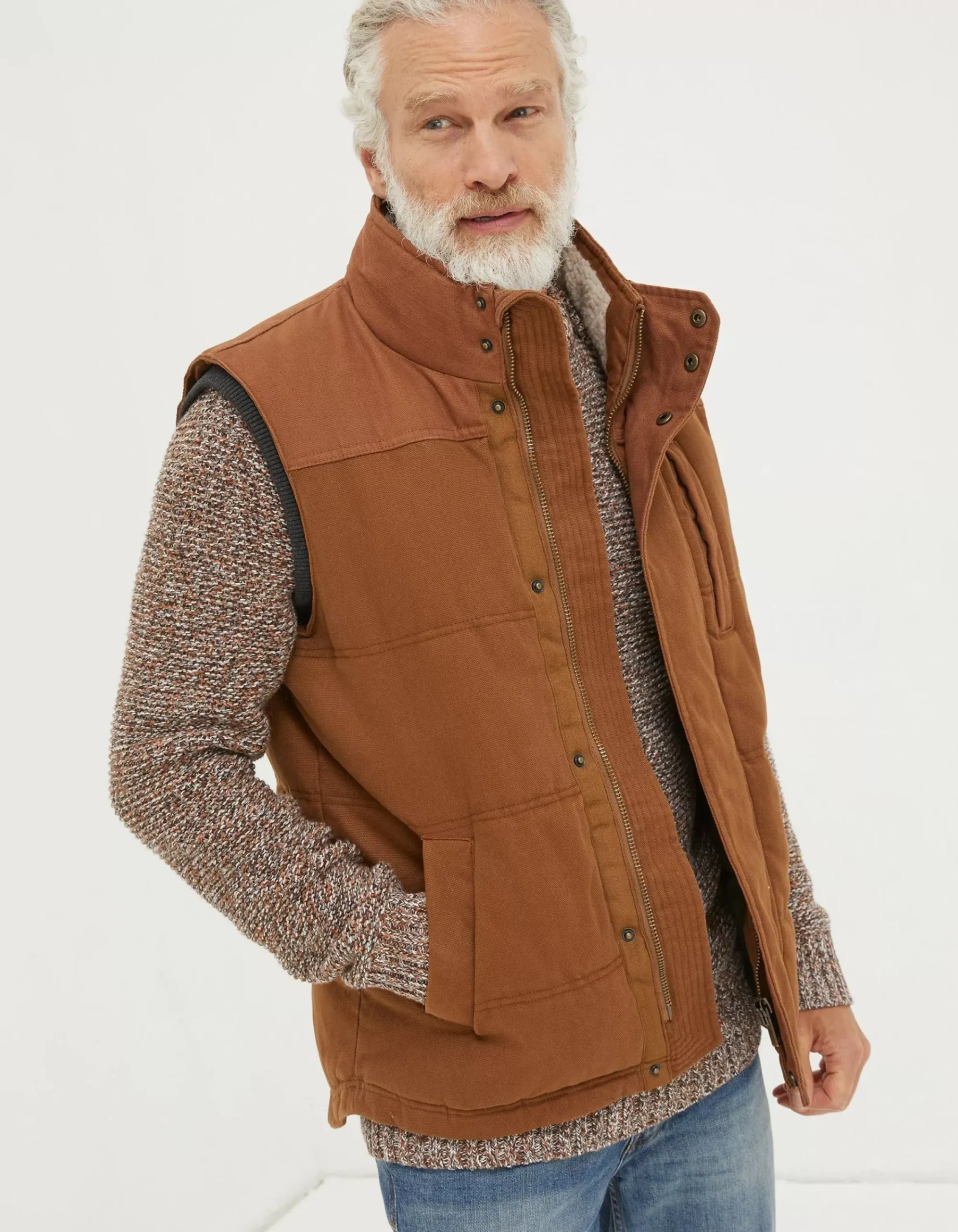 Men FatFace View All|Wardly Canvas Gilet