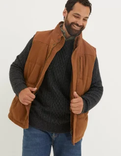 Men FatFace View All|Wardly Canvas Gilet