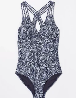 Women FatFace Beachwear & Swimwear|Watercolour Batik Swimsuit