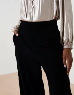Women FatFace View All|Wide Leg Velvet Trousers