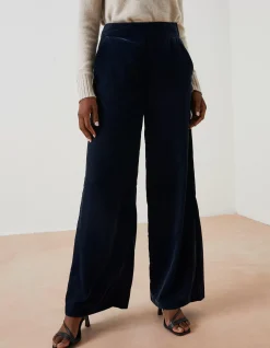 Women FatFace View All|Wide Leg Velvet Trousers