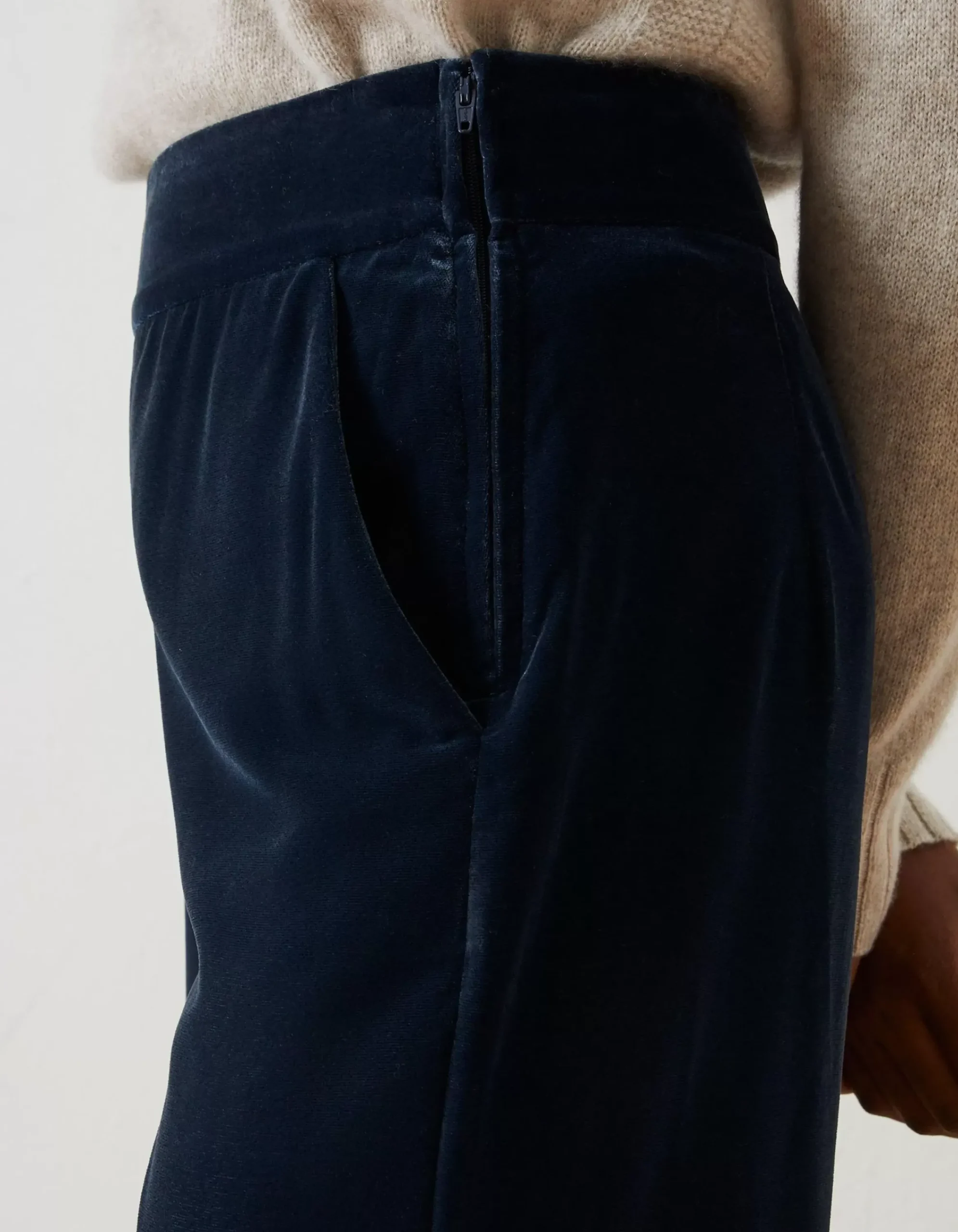 Women FatFace View All|Wide Leg Velvet Trousers