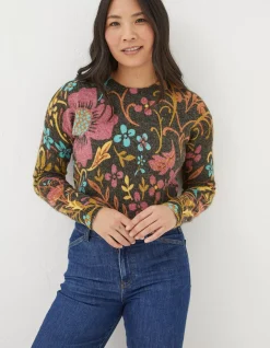 Women FatFace View All|Wildscapes Print Jumper