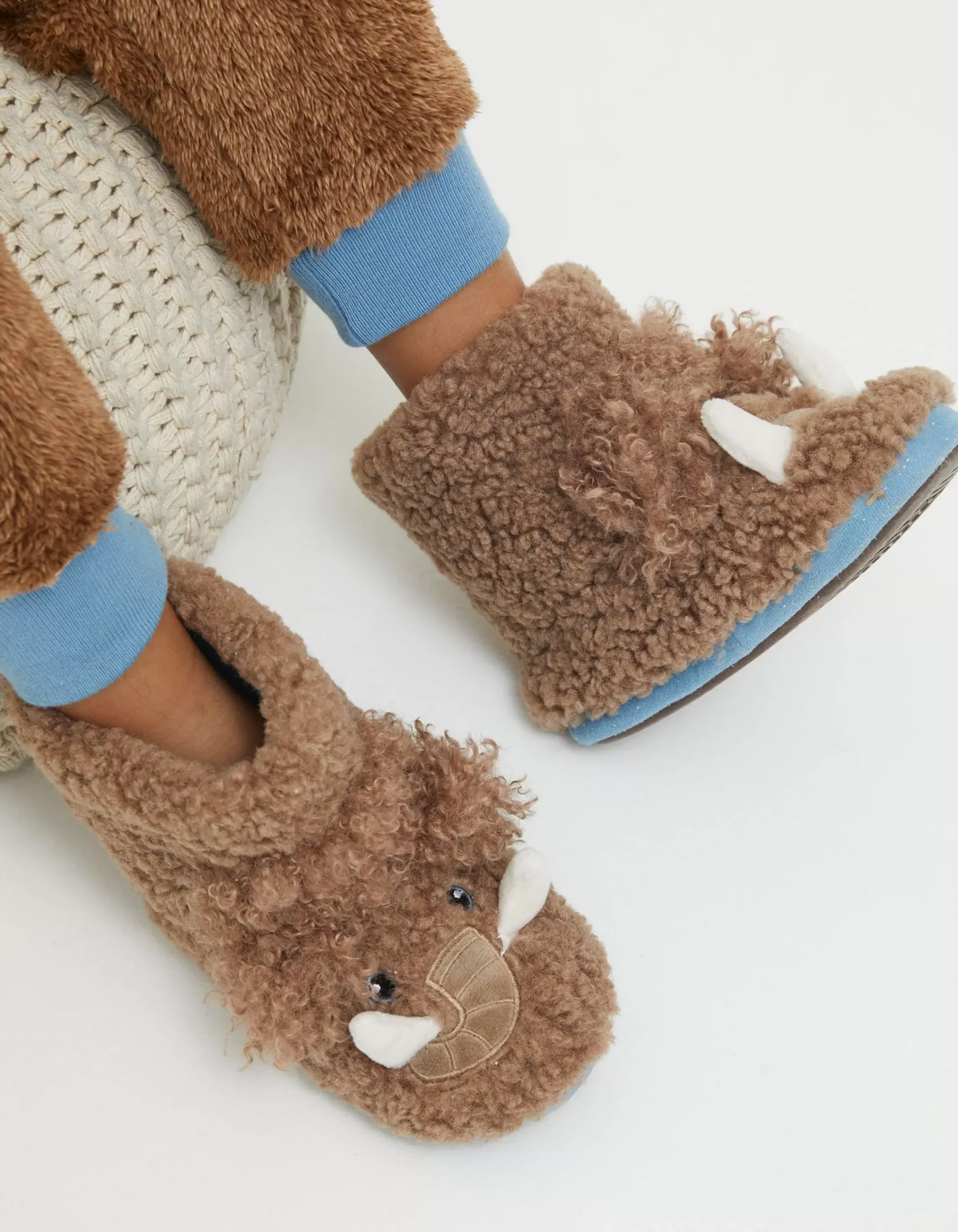 Boys FatFace View All|Wilfred Woolly Mammoth Slipper Boot