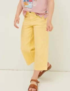 Girls FatFace View All|Willow Wide Leg Coloured Cropped Jeans