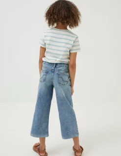 Girls FatFace View All|Willow Wide Leg Crop Jeans