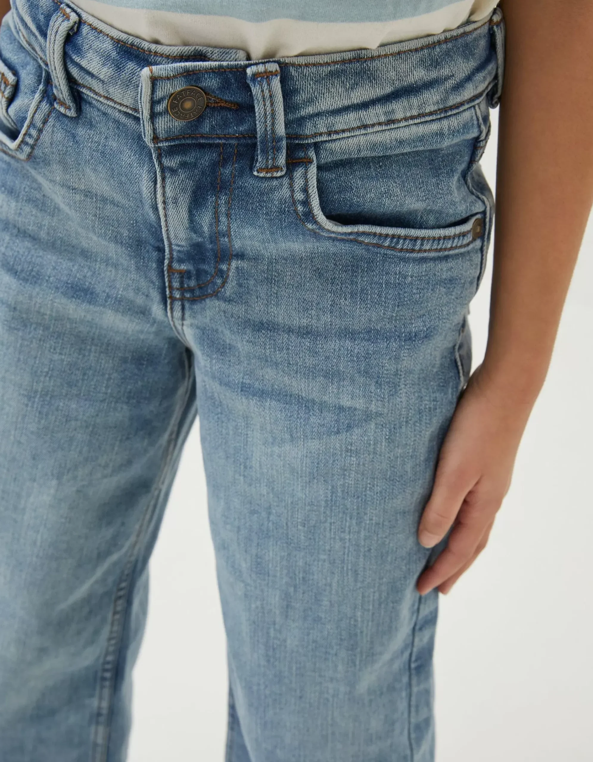 Girls FatFace View All|Willow Wide Leg Crop Jeans