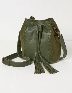 Women FatFace View All|Winalie Leather Mini Bucket Bag