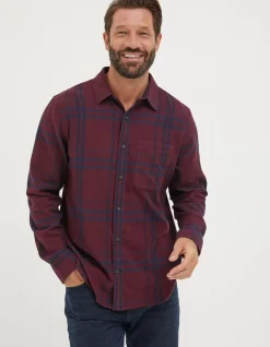 Men FatFace View All|Windowpane Check Shirt