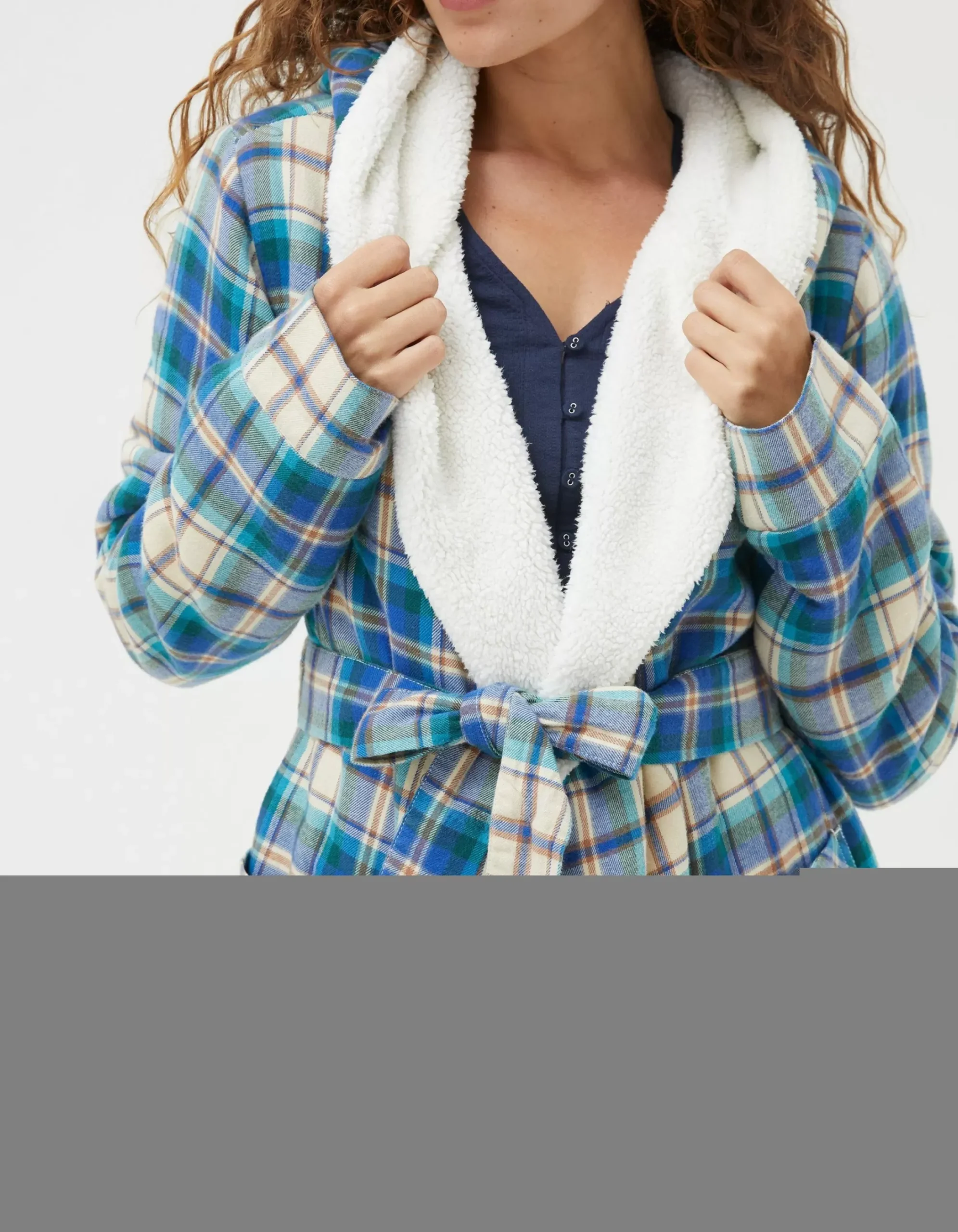 Women FatFace View All|Winter Check Robe