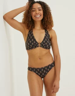 Women FatFace Beachwear & Swimwear|Woodblock Bikini Bottoms