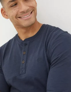 Men FatFace View All|Woodside Slub Cotton Henley