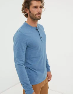 Men FatFace View All|Woodside Slub Cotton Henley