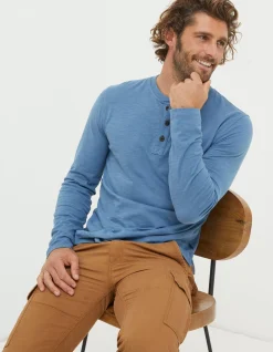 Men FatFace View All|Woodside Slub Cotton Henley