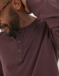 Men FatFace T-Shirts|Woodside Slub Henley