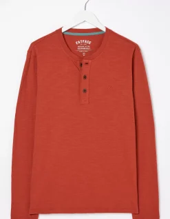 Men FatFace T-Shirts|Woodside Slub Henley