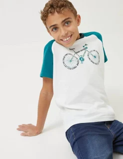 Boys FatFace View All|Word Bike Jersey T Shirt