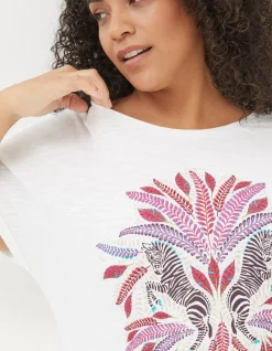 Women FatFace View All|Zebra Graphic T-Shirt
