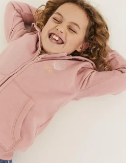 Girls FatFace View All|Zip Thru Shell Yeah Hoodie