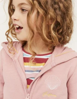 Girls FatFace View All|Zip Thru Shell Yeah Hoodie