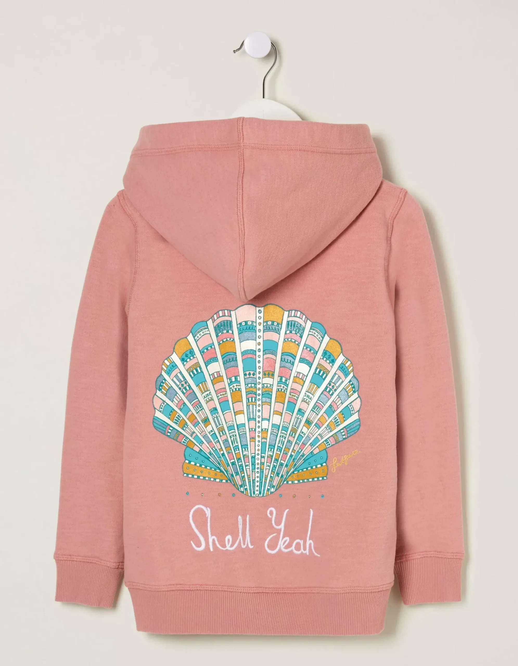 Girls FatFace View All|Zip Thru Shell Yeah Hoodie